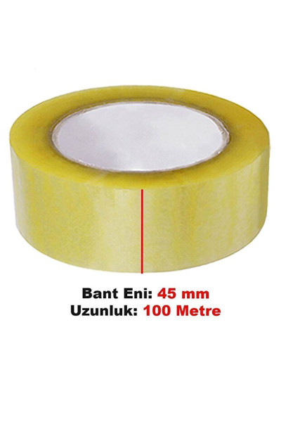 Koli Bandı 45 Mm X 100 Metre Şeffaf